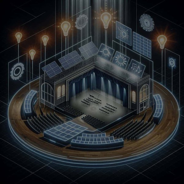 Quelle est la meilleure approche pour réduire l'empreinte énergétique d'une salle de spectacle ?