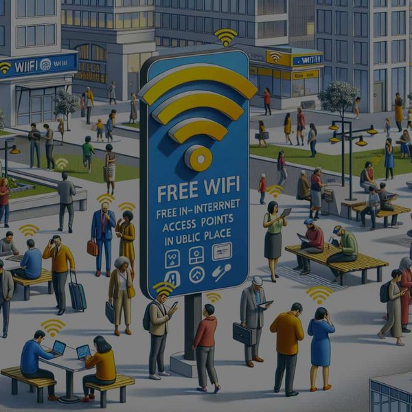 Quels sont les enjeux de la mise en place de points d'accès à Internet gratuits dans les espaces publics ?