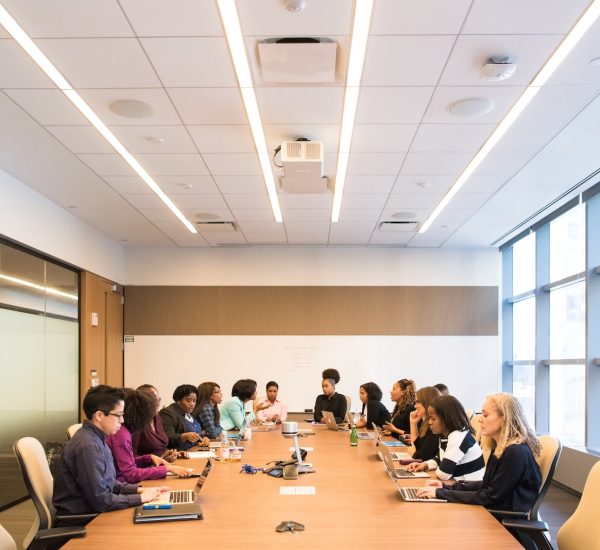 people sitting on conference room